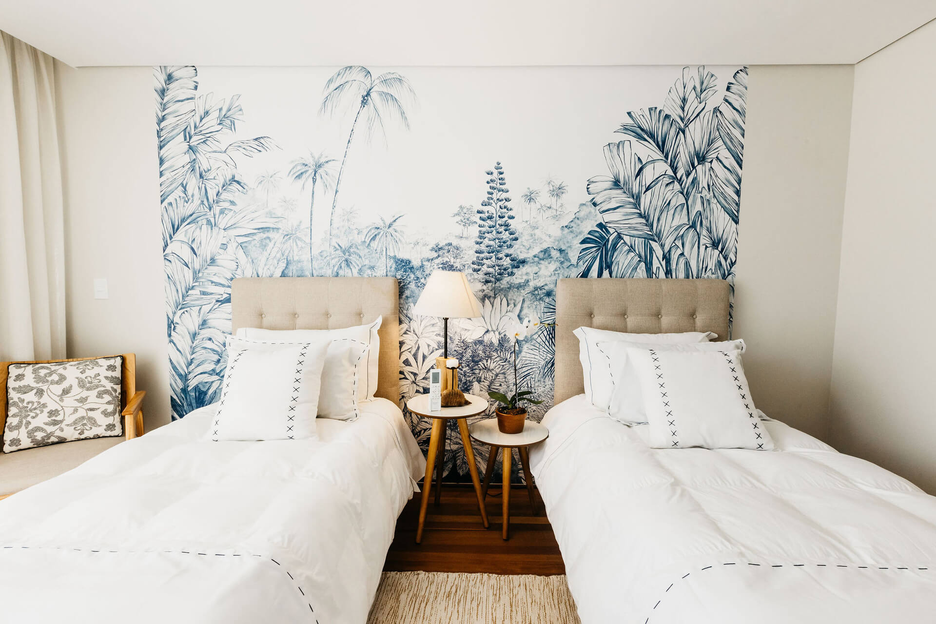 Standard-Twin-2 - Apartamento duplo com vista das montanhas.